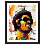 Stevie Wonder Colorful Abstract Retro Art thumbnail