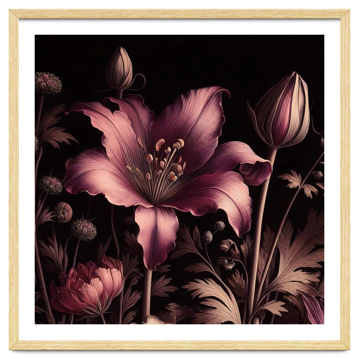 VINTAGE COLOURFUL BOTANICAL-10A-6