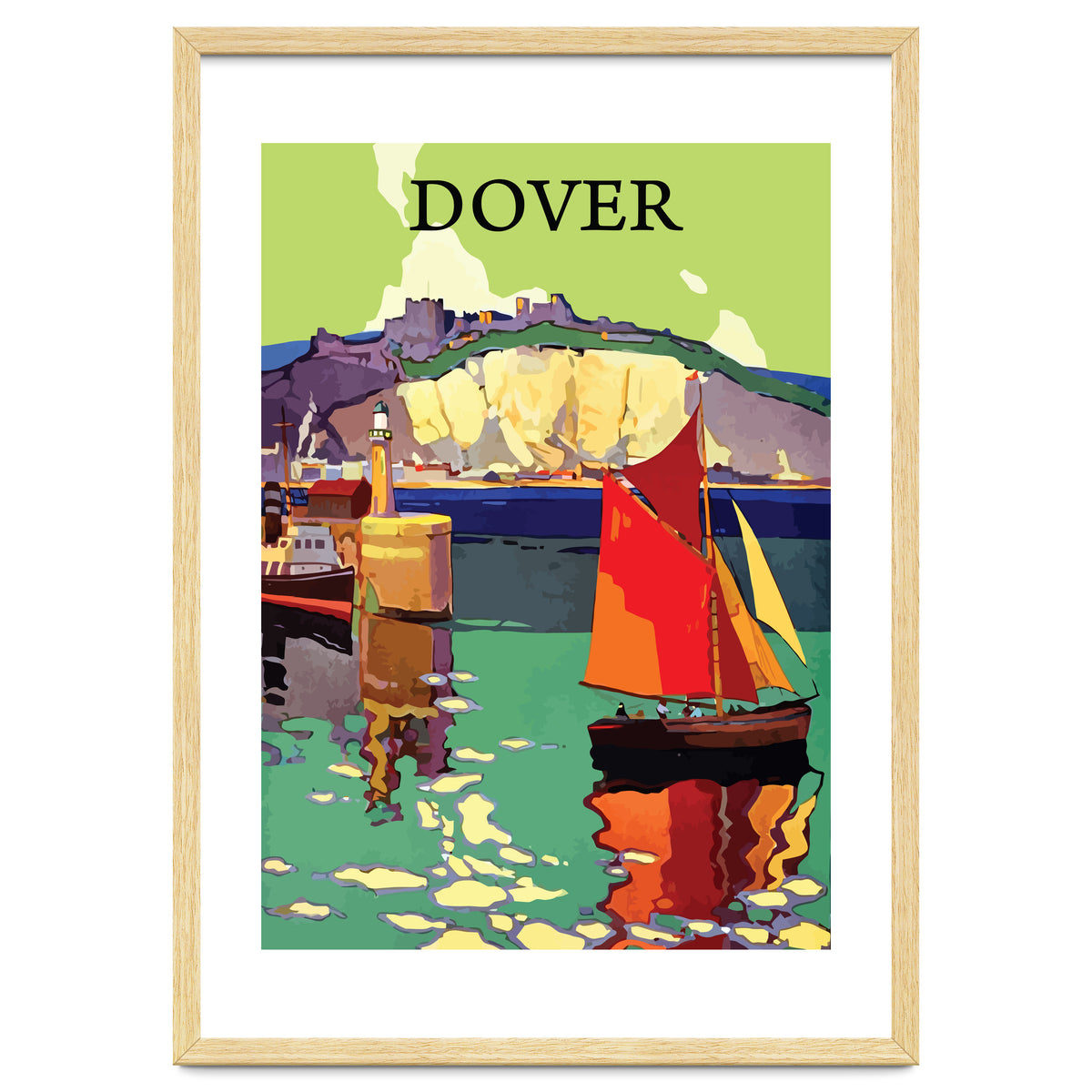 Dover, Sailing boat Near the Coast