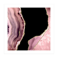 Blush & Gold Agate Texture 01  (Print Only)