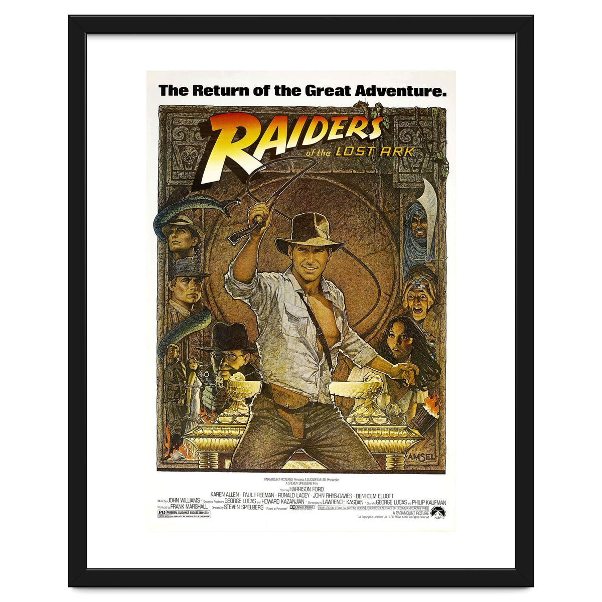 RAIDERS OF THE LOST ARK (1981), directed by STEVEN SPIELBERG.