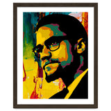Malcolm X Colorful Abstract Art thumbnail