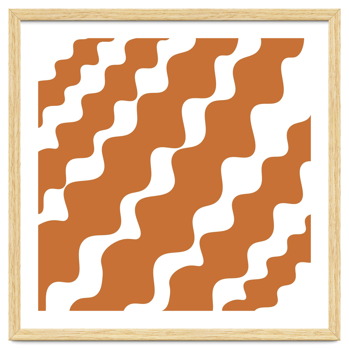 Brown Wavy Pattern