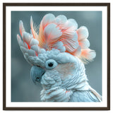 Close Up Of A White Cockatoo With Pink Crest thumbnail