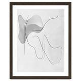 Abstract Black And White Flowing Lines And Shapes thumbnail