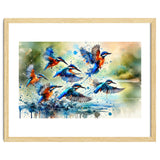 Kingfishers In Flight thumbnail