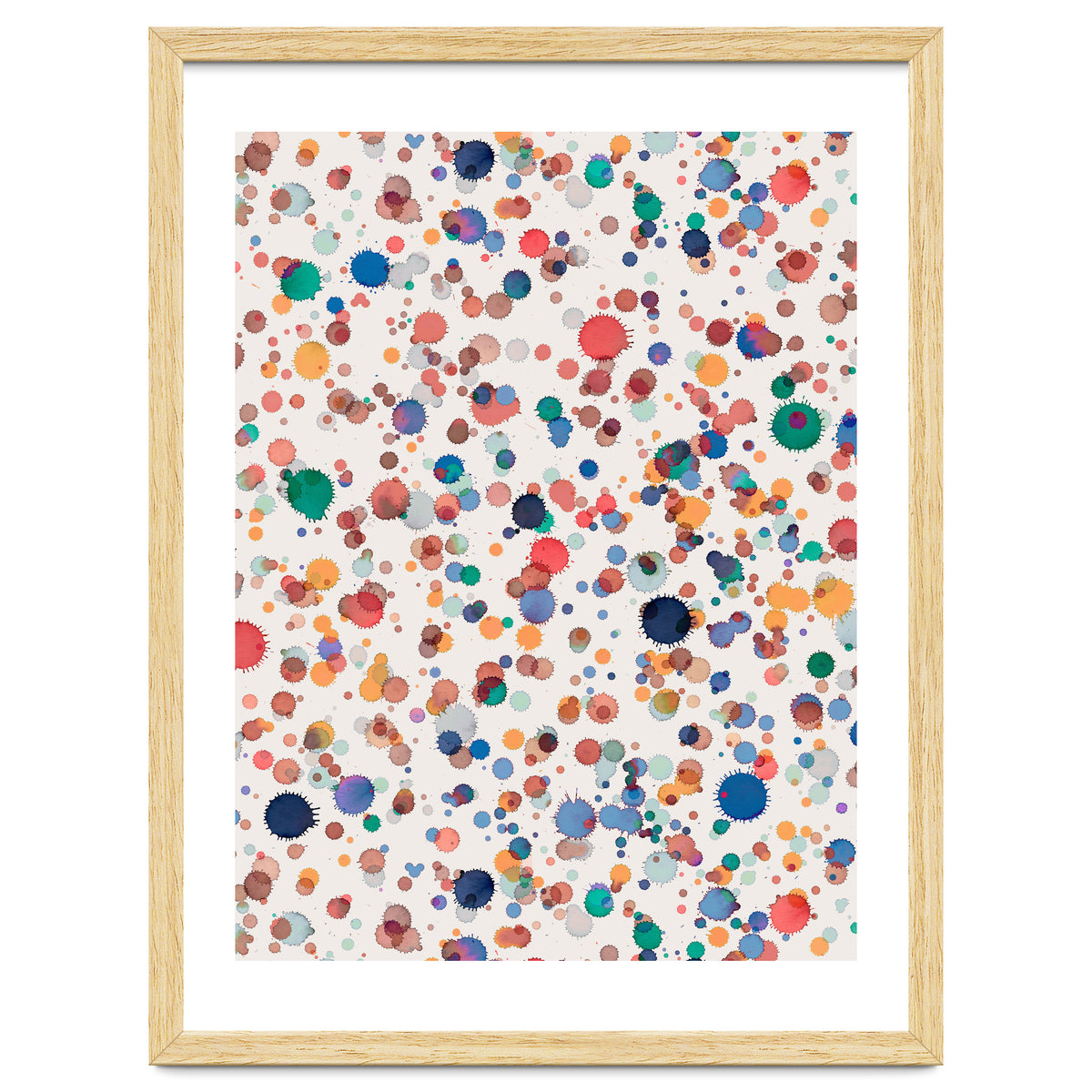 Drops Watercolor Texture Blue