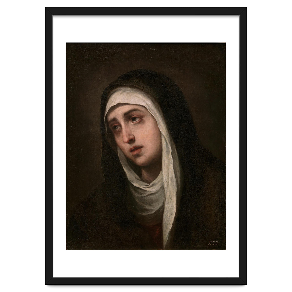 Bartolomé Esteban Murillo / 'Mater Dolorosa', 1660-1670, Spanish School. VIRGIN MARY.