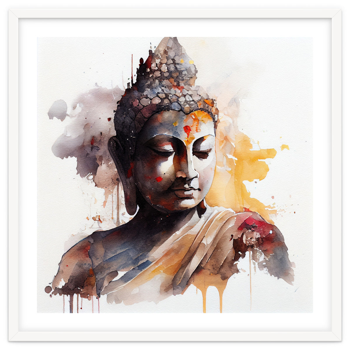 Watercolor Buddha #3