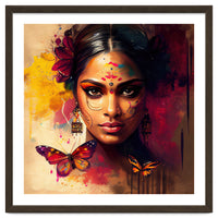 Golden Butterfly Hindu Portrait