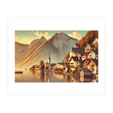 Vintage Hallstatt Poster, Austria (Print Only) thumbnail