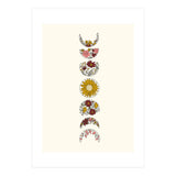 Floral Phases Of The Moon (Print Only) thumbnail