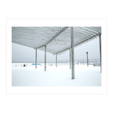 Sunshade site in the winter beach (Print Only) thumbnail
