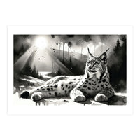 Lynx Resting In Sunlight (Print Only)