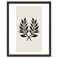 Minimalist Laurel Wreath: Botanical Line Art