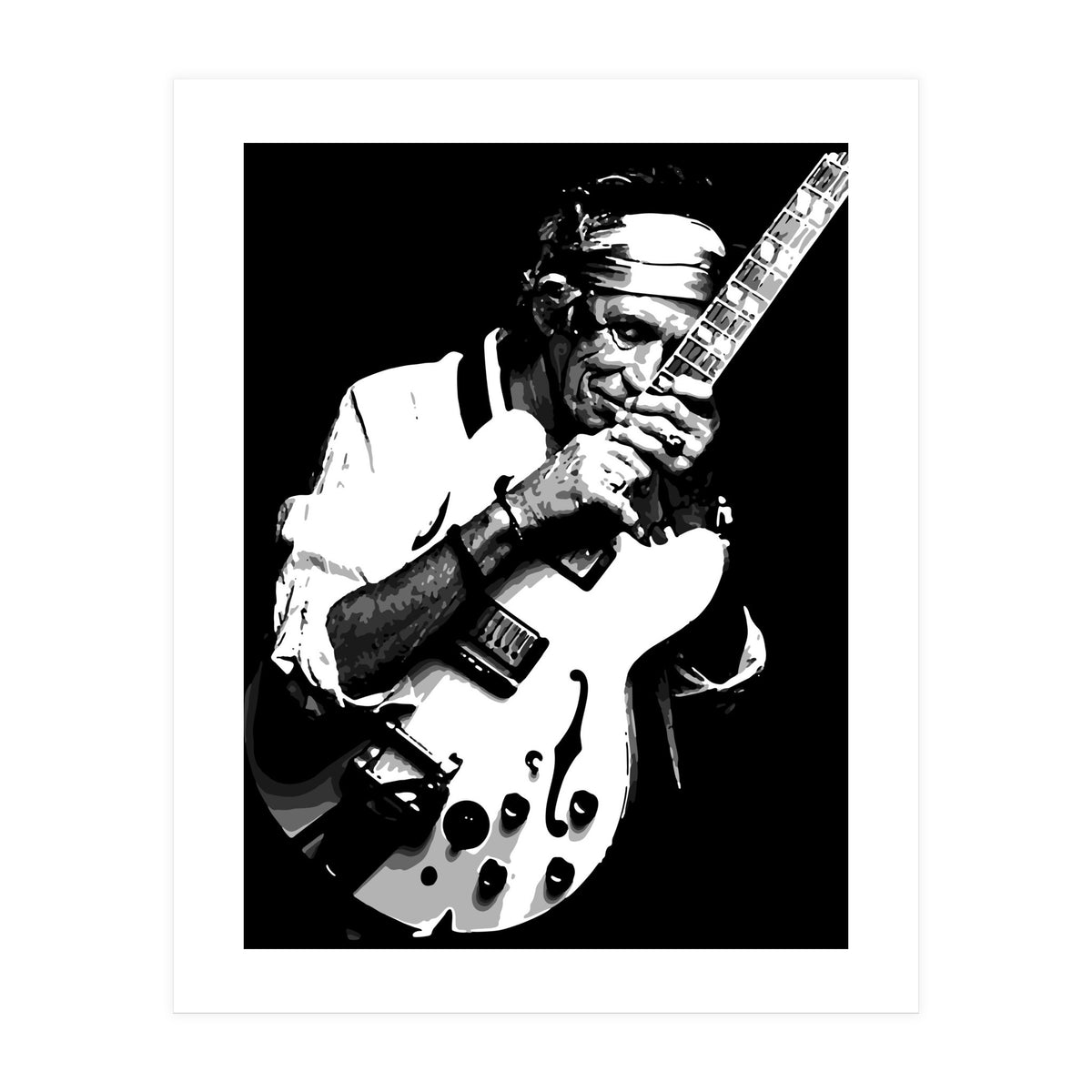 Keith Richards American Rock Guitarist Legend (Print Only)