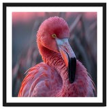Pink Flamingo Bird Close Up Portrait thumbnail