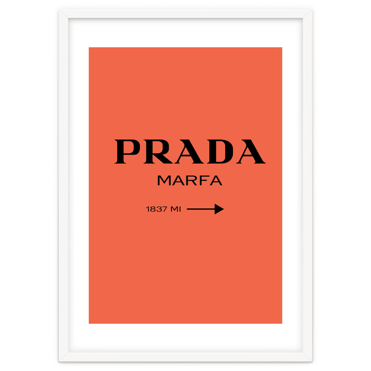 Prada Marfa, Fashion Sign Poster, Chic Decor,