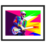 Joe Satriani Rock Guitar Instrumental Pop Art WPAP thumbnail