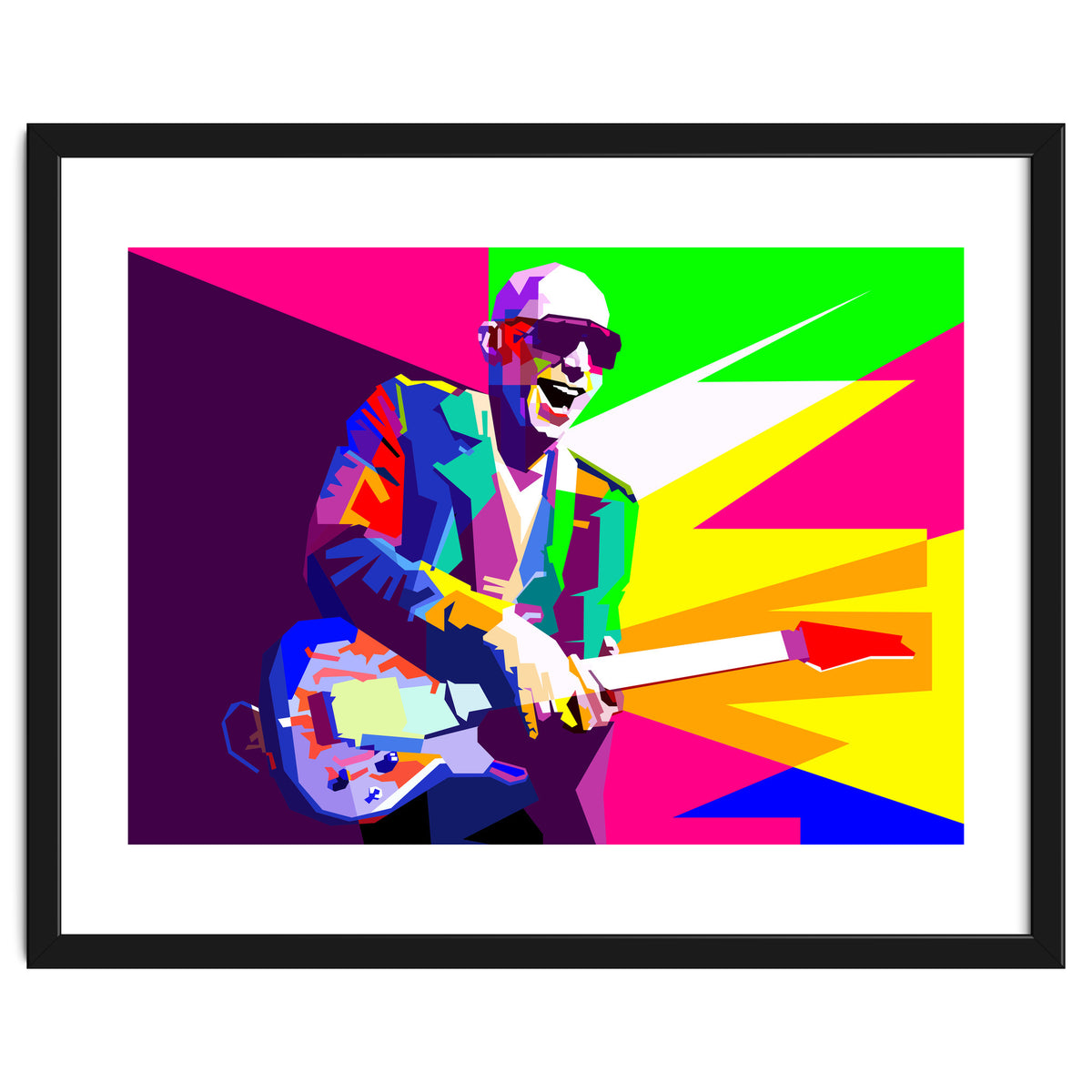 Joe Satriani Rock Guitar Instrumental Pop Art WPAP