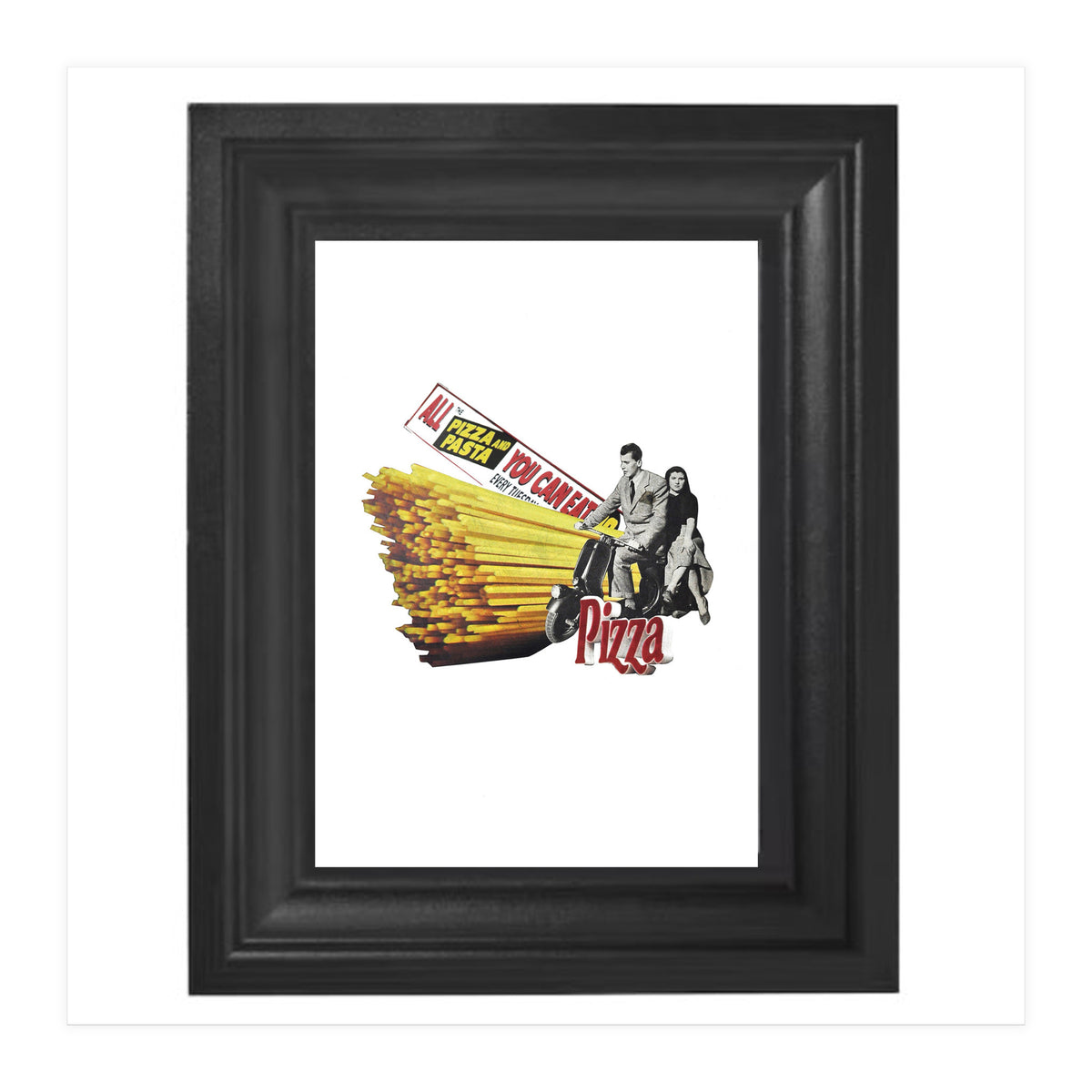 Made in Italy Collage - Print of paper Collage (Print Only)