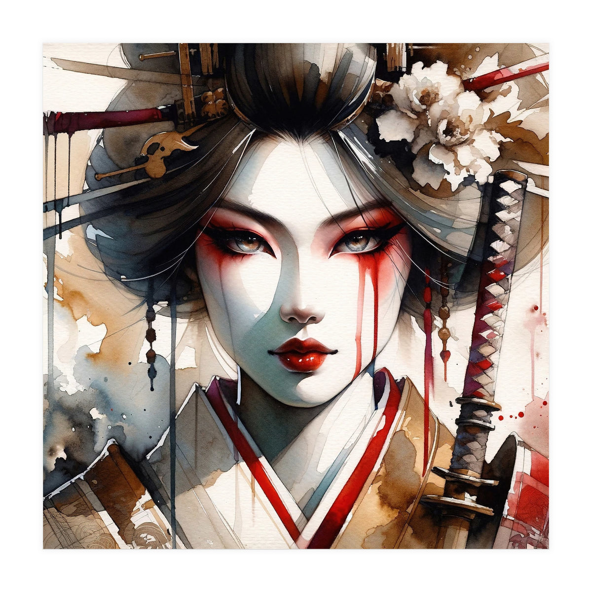 Katana Bloom Modern Geisha (Print Only)