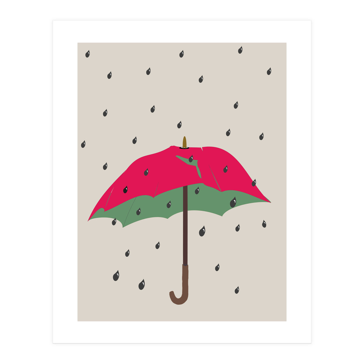Watermelon Umbrella (Print Only)