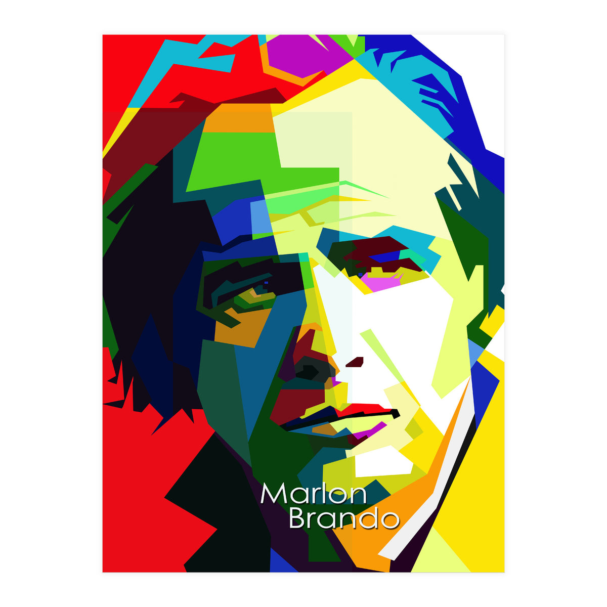 Marlon Brando Pop Art WPAP (Print Only)
