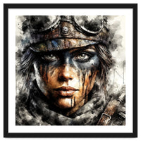 Warrior Woman With Aviator Goggles
