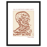 Skull Of A Skeleton With A Burning Cigarette thumbnail
