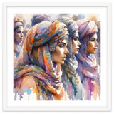 Tuareg Women Procession Watercolor thumbnail