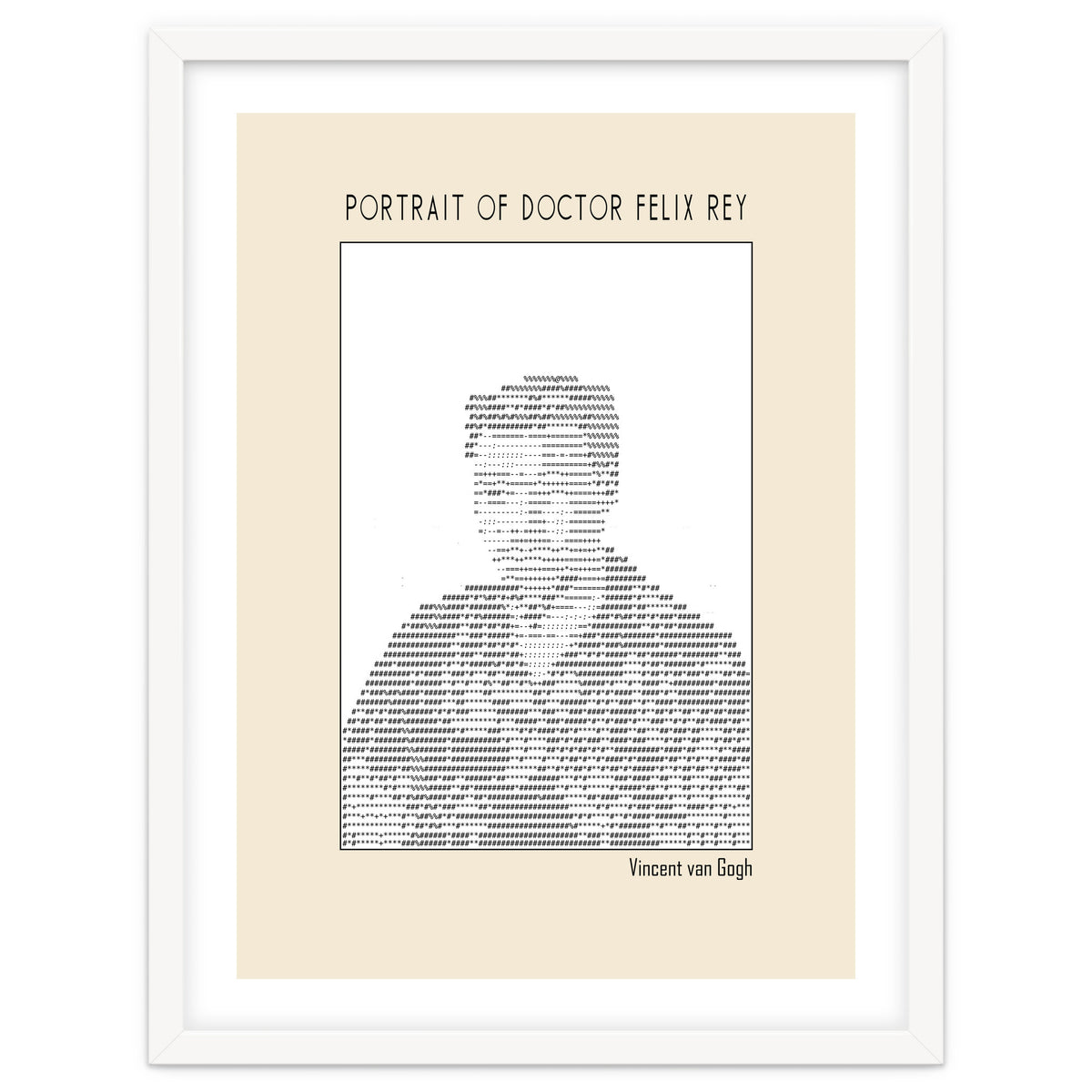 Portrait Of Doctor Felix Rey (ascii Art)