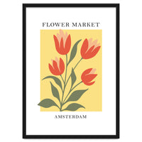 Amsterdam Flower Market - Modern Colorful Botanical Print