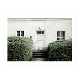 White door K between the green botanical gate (Print Only) thumbnail