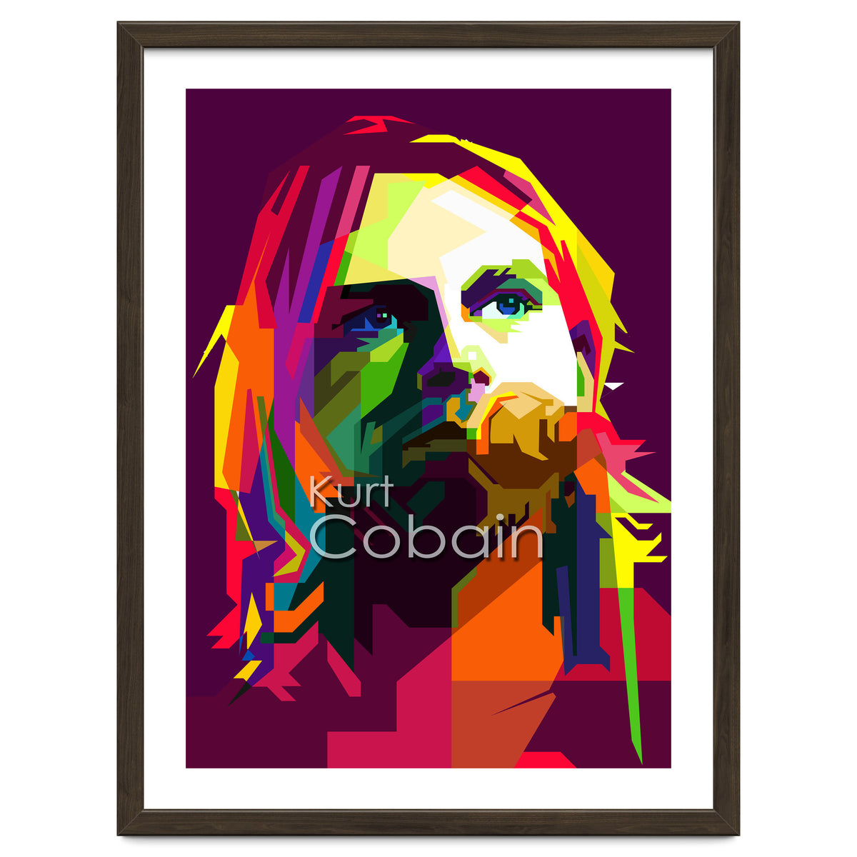 Kurt Cobain Grunge Music Pop Art WPAP