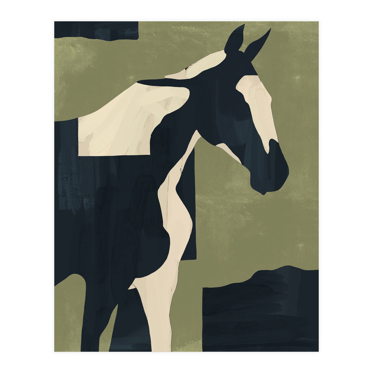 Abstract Minimal Horse 4 (Print Only)