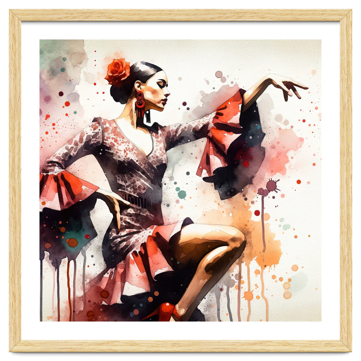 Scarlet Flamenco Side Pose