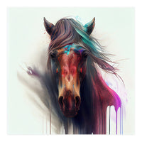 Wild Horse Face Portrait (Print Only)