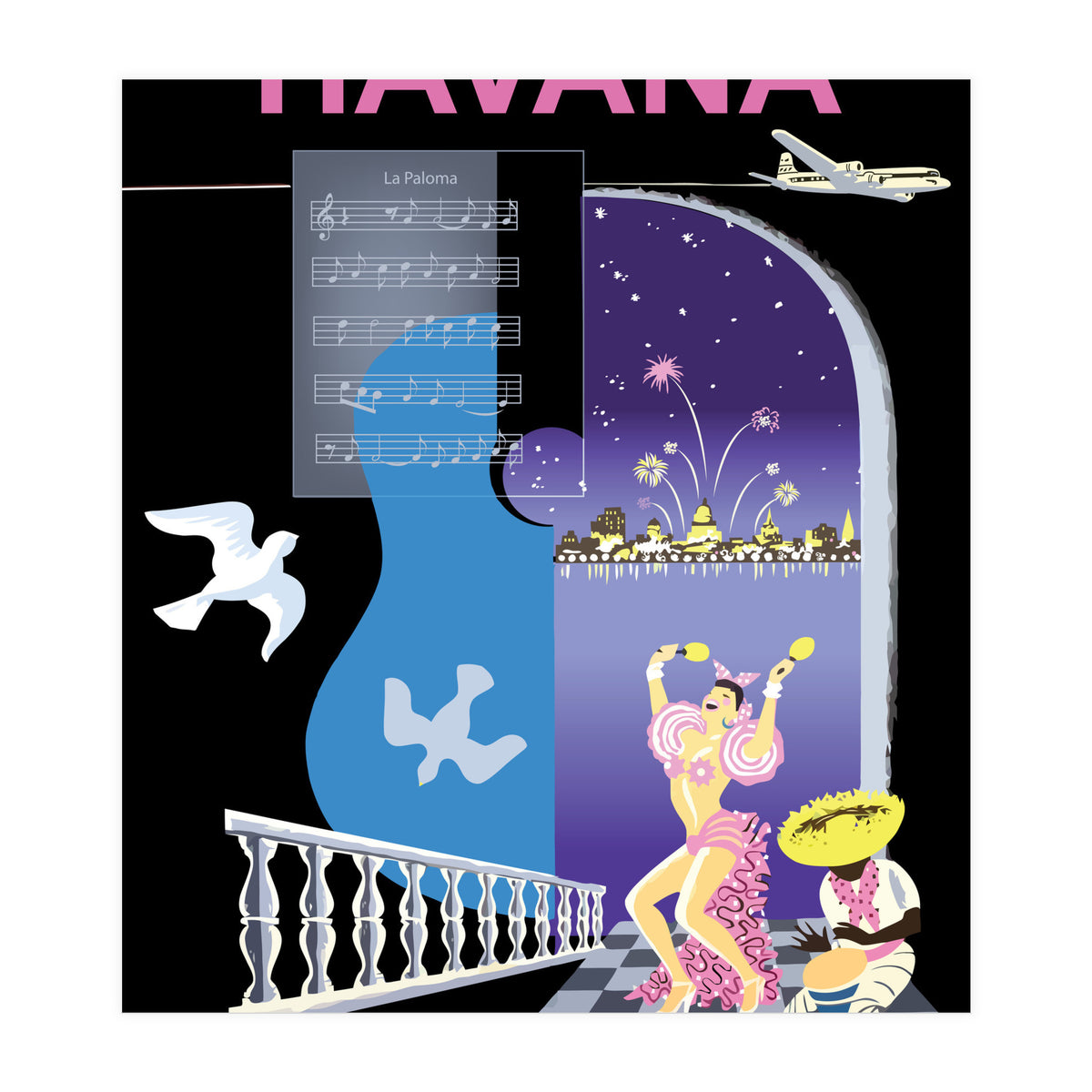 Havana, Dancing Nights, Cuba (Print Only)
