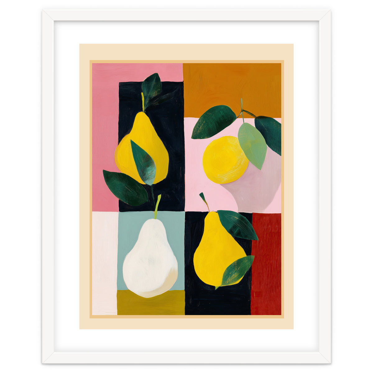 Modern Pears Still Life I