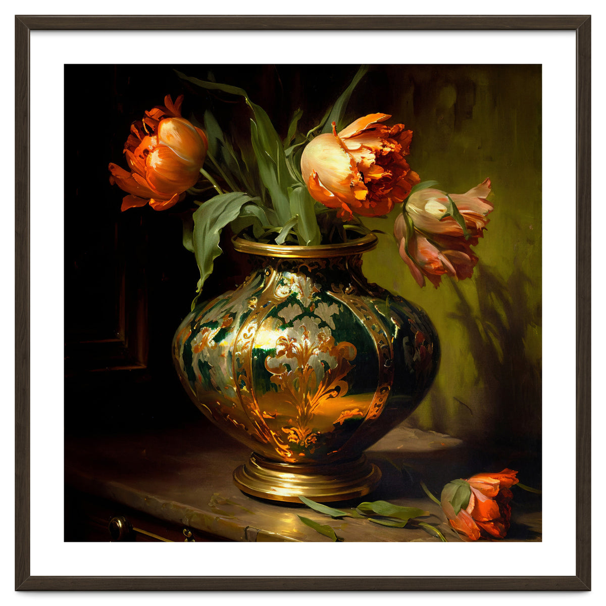 Orange Parrot Tulips