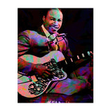 Jimmy Reed American BLues Musician Legend Colorful (Print Only) thumbnail