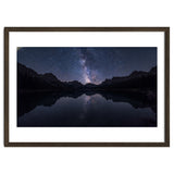 Starlit Reflection: Milky Way Over Mountain Lake thumbnail