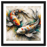 Watercolor Koi Fish Pair
