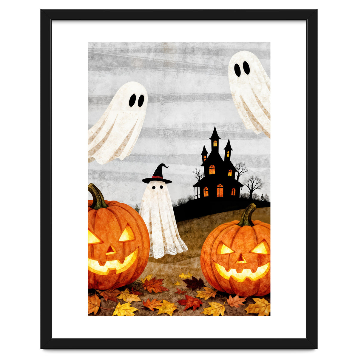 Spooky Halloween Ghost Pumpkin