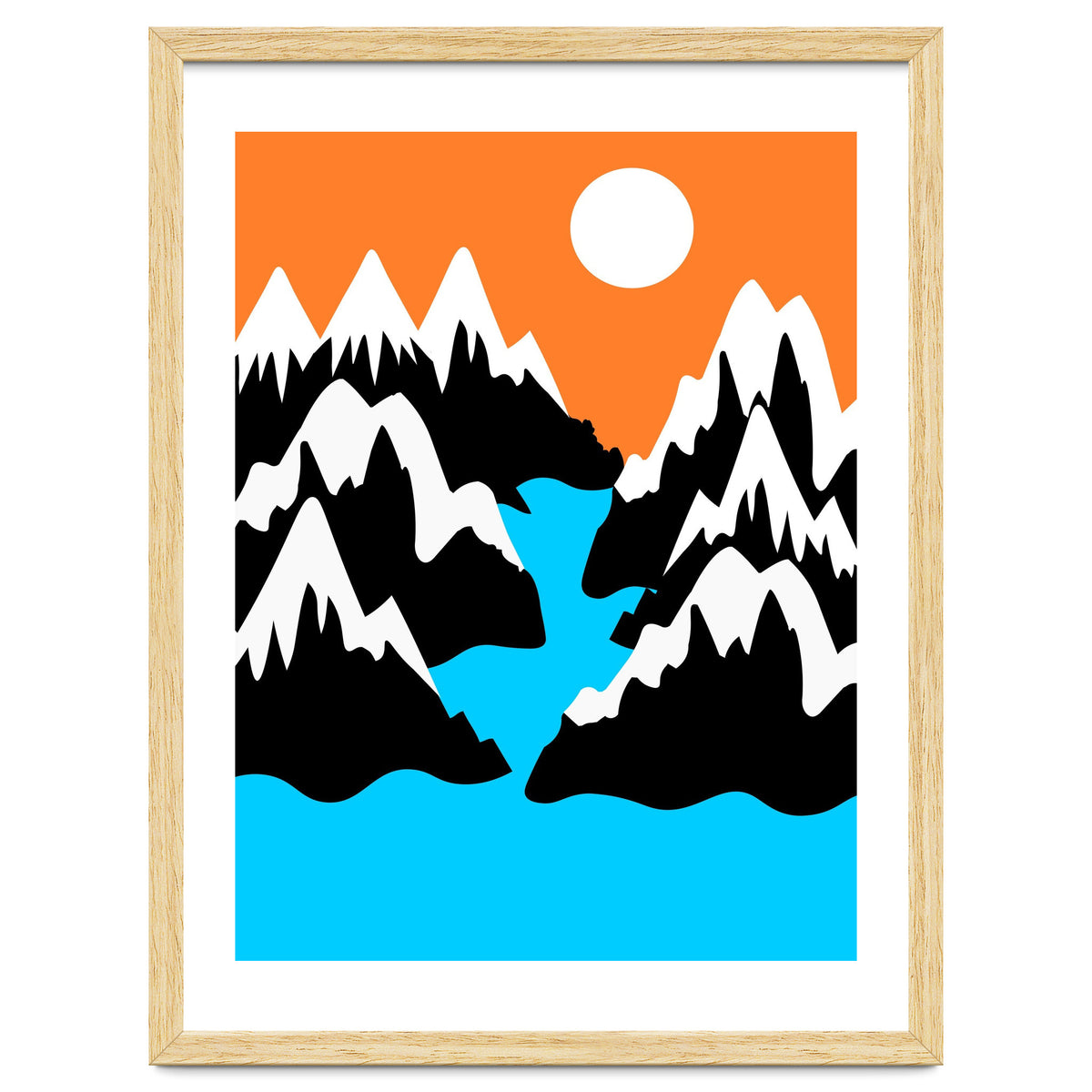 Mountainous River Mouth