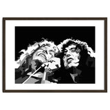 Robert Plant & Jimmy Page Black Illustration thumbnail