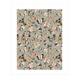 Flying Butterflies Gold Beige (Print Only) thumbnail
