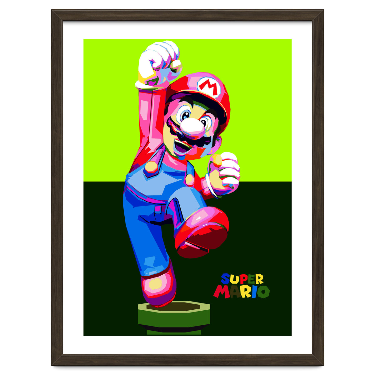 Super Mario Cartoon Character Pop Art