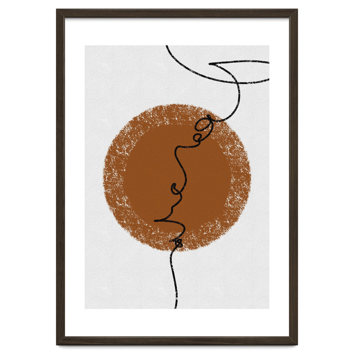 Abstract Brown and Black Lines